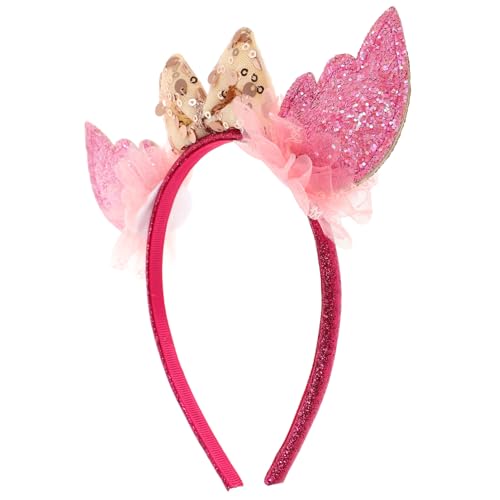 ARTSEWPLY Glitzerndes Pailletten Haarband mit Schleife für Mädchen Perfektes Haaraccessoire für Geburtstagsfeiern Cosplay und Festivals Vielseitig Einsetzbar und Kinderfreundlich von ARTSEWPLY