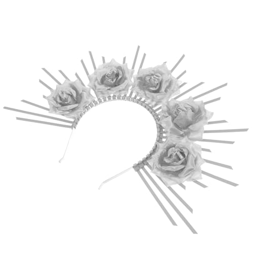 ARTSEWPLY Göttinnen Stirnband mit Silberblumen Leichtes Cosplay Haarreif für Damen Vielseitiger Haarschmuck für Tanzpartys Halloween Hochzeiten und Festliche Anlässe ARTSEWPLY Göttinnen Stirnband mit Silberblumen Leichtes Cosplay Haarreif für Damen Vielseitiger Haarschmuck für Tanzpartys Halloween Hochzeiten und Festliche Anlässe von ARTSEWPLY