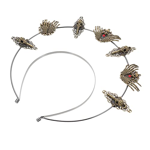 ARTSEWPLY Gothic Metal Haarreif mit Langlebiger Party Haarschmuck Eleganter Kopfschmuck für Damen Geeignet für Halloween Tanzparty Hochzeit und Kostümveranstaltungen von ARTSEWPLY