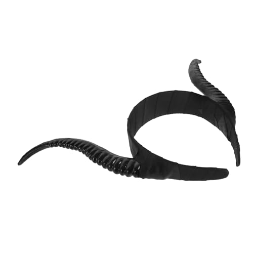 ARTSEWPLY Gothic Teufelshorn Haarreif mit Simulierten Antilopenhörnern Schwarzes Halloween Haar Accessoire für Damen und Herren Kostümzubehör für Party Karneval und Fotoshootings von ARTSEWPLY