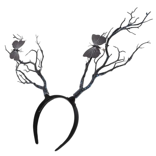 ARTSEWPLY Halloween Baumzweige Geweih Stirnband Damen Kopfschmuck Handgefertigt Festival Haarreif Kostümaccessoire für Party und Cosplay ARTSEWPLY Halloween Baumzweige Geweih Stirnband Damen Kopfschmuck Handgefertigt Festival Haarreif Kostümaccessoire für Party und Cosplay von ARTSEWPLY