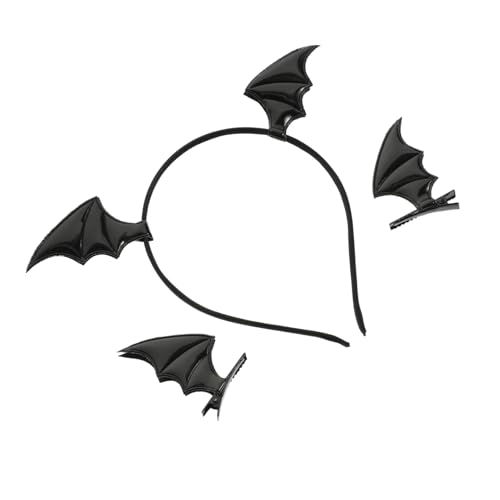 ARTSEWPLY Halloween Fledermaus Haarreifen mit Clips Teiliges Kreativer Kopfschmuck für Halloween Partys und Cosplay Robustes Material Sicheres und Praktisches Party Accessoire ARTSEWPLY Halloween Fledermaus Haarreifen mit Clips Teiliges Kreativer Kopfschmuck für Halloween Partys und Cosplay Robustes Material Sicheres und Praktisches Party Accessoire von ARTSEWPLY