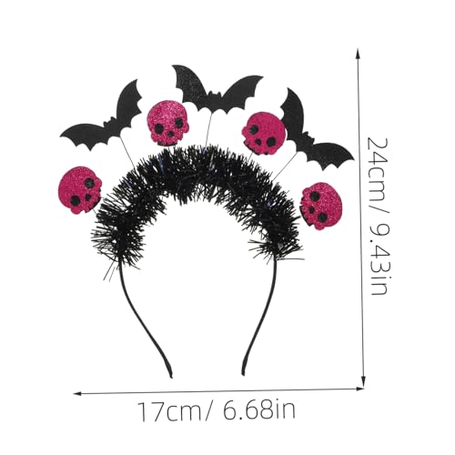 ARTSEWPLY Halloween Haarreif mit Schädel und Fledermaus Lustiges Haarband für Halloween Deko Sichere Materialien Vielseitig für Kostümpartys Thema Hochzeiten und Karneval Geeignet ARTSEWPLY Halloween Haarreif mit Schädel und Fledermaus Lustiges Haarband für Halloween Deko Sichere Materialien Vielseitig für Kostümpartys Thema Hochzeiten und Karneval Geeignet von ARTSEWPLY