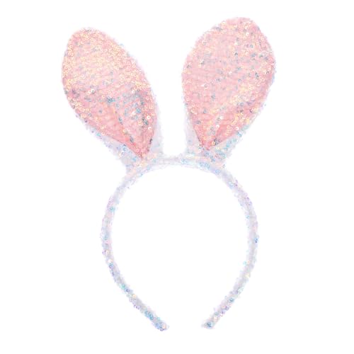 ARTSEWPLY Haseohren Haarreif mit Glitzer Verstellbar und Weich Niedlicher Bunny Headband für Ostern Cosplay Party Kostümzubehör Mädchen Damen Flexibler Haarschmuck für Festlichkeiten ARTSEWPLY Haseohren Haarreif mit Glitzer Verstellbar und Weich Niedlicher Bunny Headband für Ostern Cosplay Party Kostümzubehör Mädchen Damen Flexibler Haarschmuck für Festlichkeiten von ARTSEWPLY