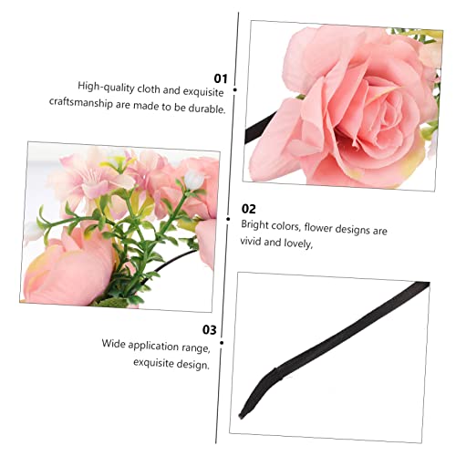 ARTSEWPLY Imitationsrosen Haarband aus Stoff Leichtes Langlebiges Stirnband mit Blumenverzierung Vielseitiger Haarschmuck für Weihnachten Festival Kostüme und Gesichtsreinigung ARTSEWPLY Imitationsrosen Haarband aus Stoff Leichtes Langlebiges Stirnband mit Blumenverzierung Vielseitiger Haarschmuck für Weihnachten Festival Kostüme und Gesichtsreinigung von ARTSEWPLY