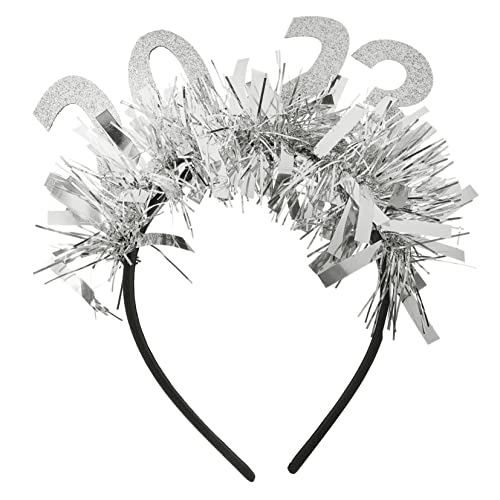 ARTSEWPLY Jahr Stirnband Festival Haarschmuck für Neujahrsparty Lustige Fotorequisiten für Familien und für Erwachsene und Silberne Dekoration für Unvergessliche ARTSEWPLY Jahr Stirnband Festival Haarschmuck für Neujahrsparty Lustige Fotorequisiten für Familien und für Erwachsene und Silberne Dekoration für Unvergessliche von ARTSEWPLY