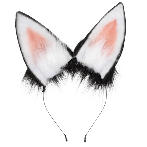 ARTSEWPLY Kaninchenohr Stirnband aus Stoff Flauschig für Cosplay und Partys Damen Haar Accessoire mit Realistischen Hasenohren von ARTSEWPLY