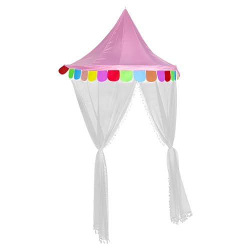 ARTSEWPLY Kinderzelt Halbmond Form Kreatives Leichtes Spielzelt mit Netz für Mädchen Zimmer Babyzimmer Leseecke Kindergarten und Dekoration Geeignet von ARTSEWPLY