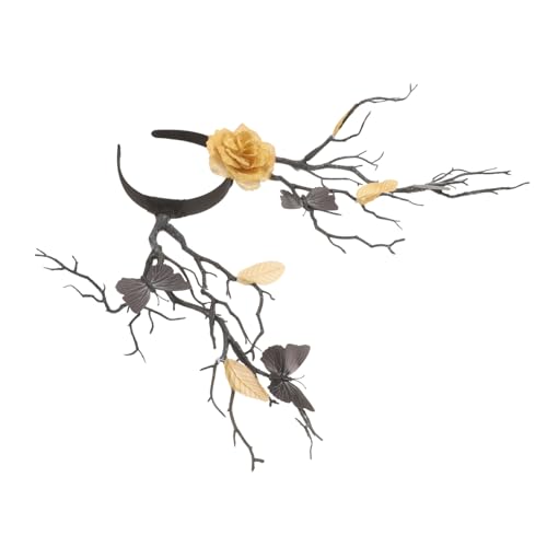 ARTSEWPLY Leichtes Hirschgeweih haarreif mit Schmetterlingen und Blumen Dekoratives Party accessoire für Festival Cosplay Maske Stilvoller und Komfortabler Kopfschmuck ARTSEWPLY Leichtes Hirschgeweih haarreif mit Schmetterlingen und Blumen Dekoratives Party accessoire für Festival Cosplay Maske Stilvoller und Komfortabler Kopfschmuck von ARTSEWPLY