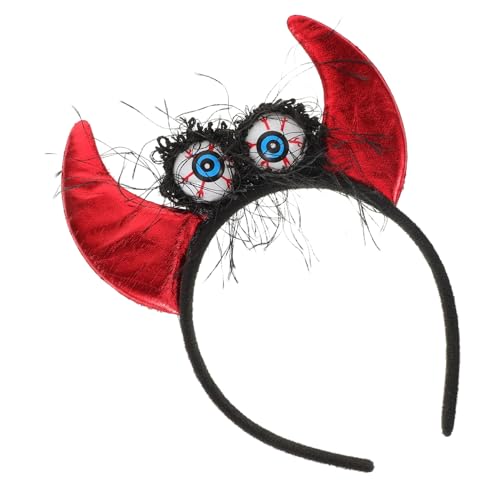 ARTSEWPLY Leuchtendes Teufelshorn Haarreif Halloween Cosplay Stirnband Karneval Party Haarschmuck für Damen und Herren Leichtes und Bequemer Sitz für Lange Nutzung Auffälliges Design mit von ARTSEWPLY