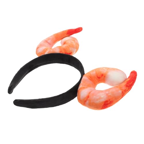 ARTSEWPLY Lustiges Shrimp Stirnband Haarreif für Karneval Geburtstag Party Foto Requisiten Streaming Accessoire Meeresfrüchte Festival Cosplay von ARTSEWPLY
