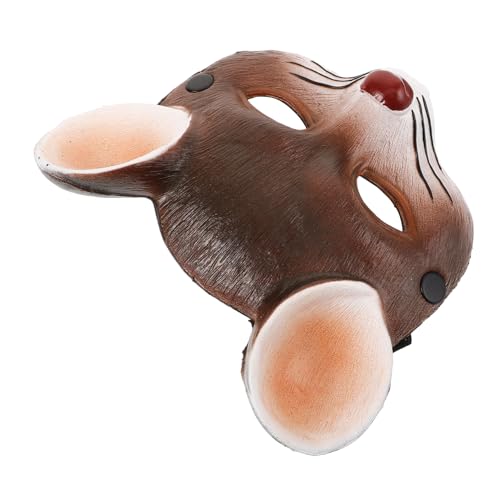 ARTSEWPLY Mausmaske Braun PU Schaumstoff Karneval Halloween für Erwachsene Cosplay Party Leicht und Atmungsaktiv ARTSEWPLY Mausmaske Braun PU Schaumstoff Karneval Halloween für Erwachsene Cosplay Party Leicht und Atmungsaktiv von ARTSEWPLY
