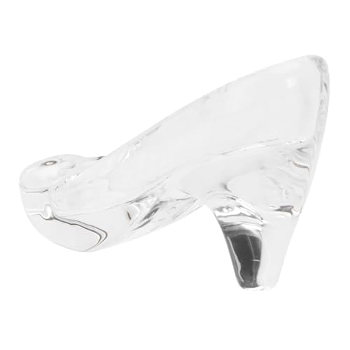 ARTSEWPLY Mini Kristall High Heel Dekofigur Transparent mit Herz Kreatives Schuhmodell für Hochzeit Tischdekoration Geschenkidee und DIY Schmuck Stilvolles Wohnaccessoire von ARTSEWPLY