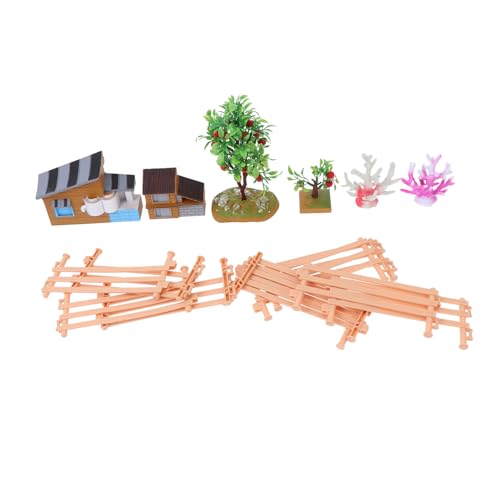 ARTSEWPLY Miniatur Bauernhof Modell mit Realistischen Obstbäumen und Zaun Detailgetreues Bauernhauszubehör für Fördert Fantasie und Einfallsreichtum ARTSEWPLY Miniatur Bauernhof Modell mit Realistischen Obstbäumen und Zaun Detailgetreues Bauernhauszubehör für Fördert Fantasie und Einfallsreichtum von ARTSEWPLY