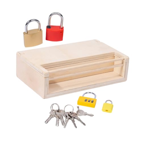 ARTSEWPLY Montessori Holzspielzeug Unlocking Toy für Vorschulkinder Pädagogisches Interaktives Holzspielzeug Feinmotorik und Handkoordination Langlebig und Sicher für Kleinkinder ARTSEWPLY Montessori Holzspielzeug Unlocking Toy für Vorschulkinder Pädagogisches Interaktives Holzspielzeug Feinmotorik und Handkoordination Langlebig und Sicher für Kleinkinder von ARTSEWPLY