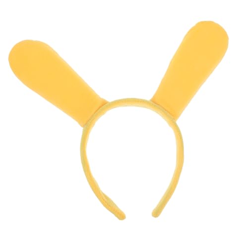 ARTSEWPLY Niedliches Gelbes Hasenohren Haarreif Kostüm Party Accessoire Robustes Material Einfache Anwendung Geeignet für Erwachsene für Karneval und Festliche Anlässe von ARTSEWPLY