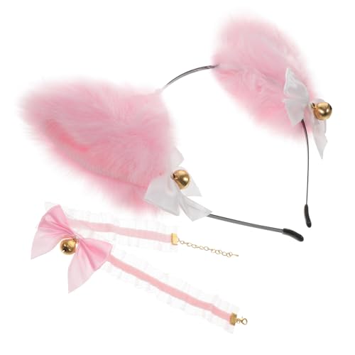 ARTSEWPLY Niedliches Katzenohren Haarband mit Weichem Schutz Zartem Spitzen mit Goldener Glocke Cosplay für Party und Kostüm Stilvolles Tier Accessoire für ARTSEWPLY Niedliches Katzenohren Haarband mit Weichem Schutz Zartem Spitzen mit Goldener Glocke Cosplay für Party und Kostüm Stilvolles Tier Accessoire für von ARTSEWPLY