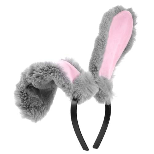 ARTSEWPLY Plüsch Hasenohren Haarreif Bunny Ear Headwear Leichtes Stirnband für Ostern Cosplay Kostüm Party Erwachsene Mädchen ARTSEWPLY Plüsch Hasenohren Haarreif Bunny Ear Headwear Leichtes Stirnband für Ostern Cosplay Kostüm Party Erwachsene Mädchen von ARTSEWPLY