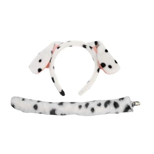 ARTSEWPLY Plüsch Welpen Kostüm mit Dalmatiner Ohren Stirnband und Leichtes Cosplay Zubehör für Karneval Halloween Party und Bühnenauftritte Unisex Haarschmuck für Erwachsene ARTSEWPLY Plüsch Welpen Kostüm mit Dalmatiner Ohren Stirnband und Leichtes Cosplay Zubehör für Karneval Halloween Party und Bühnenauftritte Unisex Haarschmuck für Erwachsene von ARTSEWPLY
