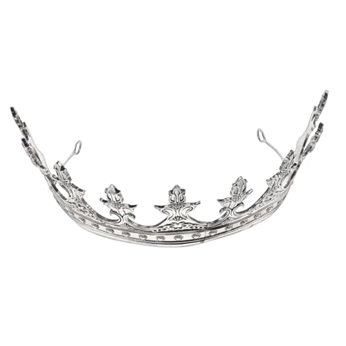 ARTSEWPLY Retro Königskrone Diadem Königliches Mittelalter Stirnband Unisex Königliches Kostüm Theater Requisite Komfortabel Königlicher Palaststil für Hochzeit Halloween Party von ARTSEWPLY
