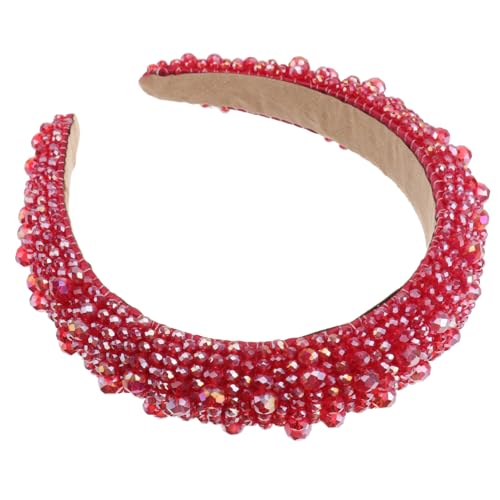 ARTSEWPLY Rotes Haarband Damen Handgefertigtes Perlen Stirnband Haarschmuck Accessoire für Kostümparty Hochzeit Halloween und Festliche Anlässe ARTSEWPLY Rotes Haarband Damen Handgefertigtes Perlen Stirnband Haarschmuck Accessoire für Kostümparty Hochzeit Halloween und Festliche Anlässe von ARTSEWPLY
