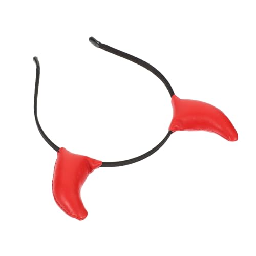 ARTSEWPLY Rotes Teufelshörner Stirnband Cosplay Kopfschmuck Design für Halloween Kostüm Party Karneval Fasching Zubehör für Damen und Mädchen ARTSEWPLY Rotes Teufelshörner Stirnband Cosplay Kopfschmuck Design für Halloween Kostüm Party Karneval Fasching Zubehör für Damen und Mädchen von ARTSEWPLY