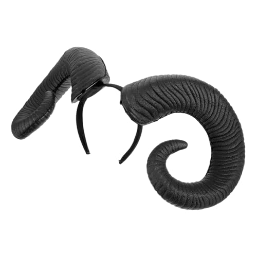 ARTSEWPLY Schwarzes Horn Stirnband Halloween Party Kopfschmuck für Erwachsene Prop Festlicher Kostüm Haarschmuck Cosplay Zubehör für Gruselige und Halloween Feiern ARTSEWPLY Schwarzes Horn Stirnband Halloween Party Kopfschmuck für Erwachsene Prop Festlicher Kostüm Haarschmuck Cosplay Zubehör für Gruselige und Halloween Feiern von ARTSEWPLY