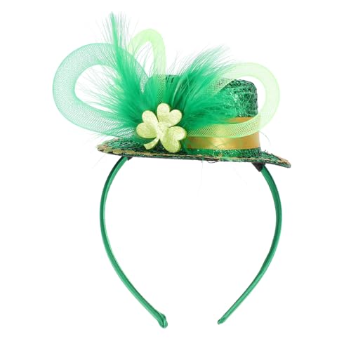 ARTSEWPLY St Patrick's Day Damen Stirnband Grün Kleeblatt Festival Haarreif Leicht Top-hut Party Haarschmuck Cosplay Zubehör von ARTSEWPLY