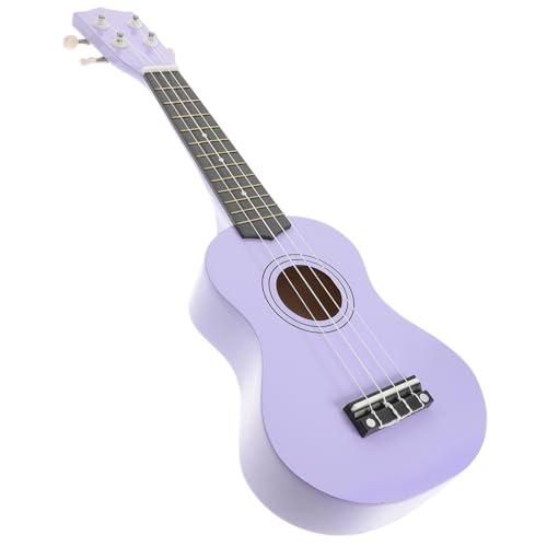 ARTSEWPLY Ukulele aus Holz Farbenfrohes Sicheres Musikspielzeug für Ab Jahren Pädagogisches Instrument Kreativen Früherziehung in Dunkelviolett von ARTSEWPLY