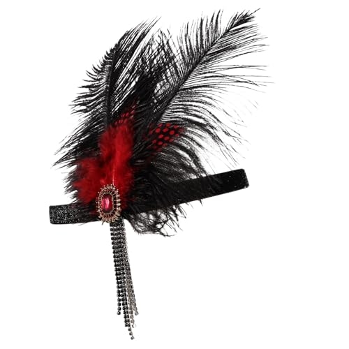 ARTSEWPLY Vintage Rotes Stirnband Damen Haarschmuck für Hochzeit Cosplay Party Halloween Festliches Kopfband Leicht und Elegant für Besondere Anlässe ARTSEWPLY Vintage Rotes Stirnband Damen Haarschmuck für Hochzeit Cosplay Party Halloween Festliches Kopfband Leicht und Elegant für Besondere Anlässe von ARTSEWPLY