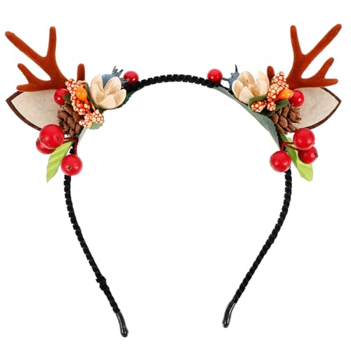 ARTSEWPLY Weihnachts Geweih Stirnband Rentier Haarschmuck Leicht und Komfortabel Passend für Damen Mädchen Festliche Kopfbedeckung Geschenkidee für Weihnachtsfeier von ARTSEWPLY