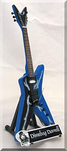 Dean Lightning Miniaturgitarre mit Gitarrenplektrum, Blau von ARTSTUDIO35