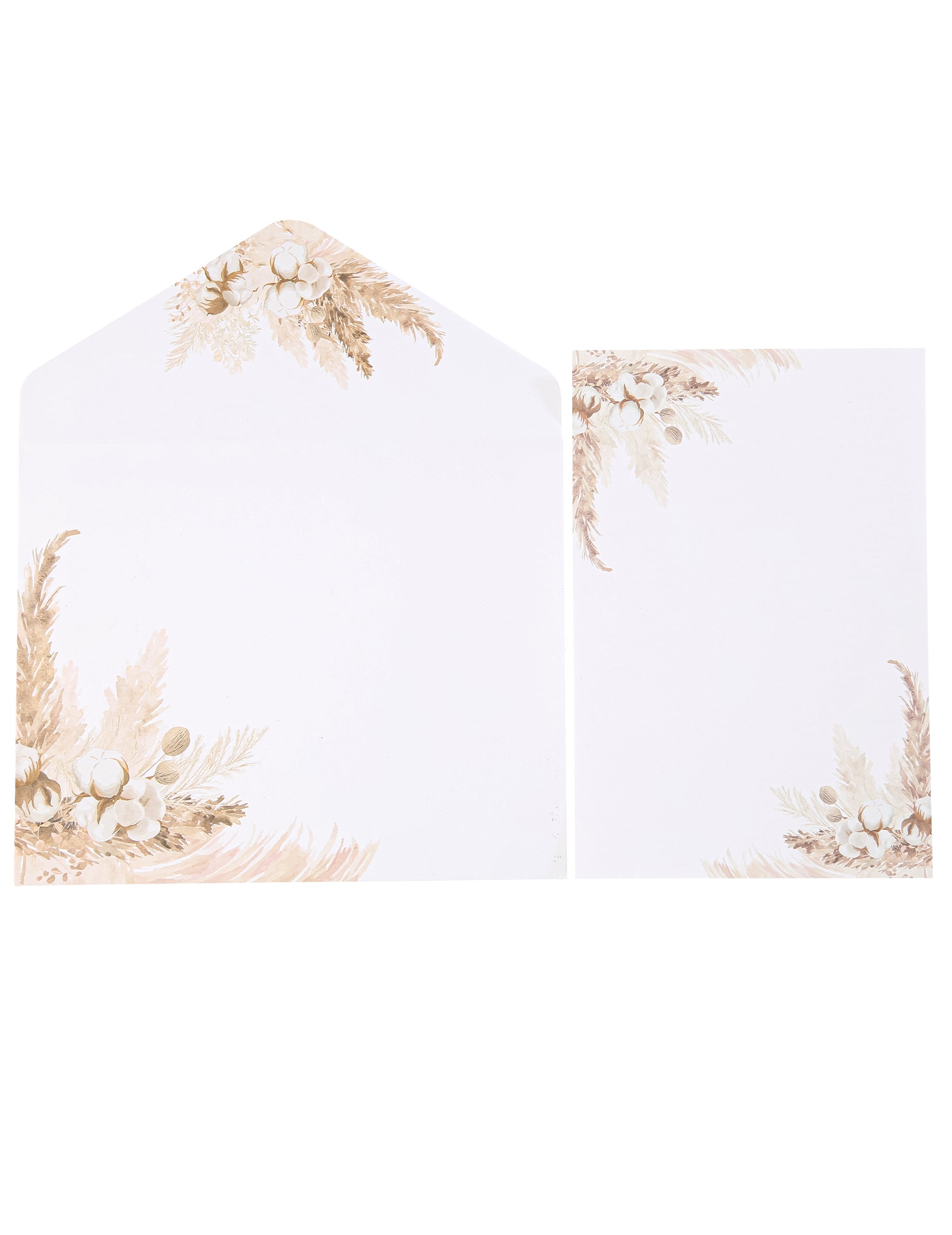 10 Einladungskarten Pampasgras und Baumwollblüten 10x15cm inkl. Umschläge 10 Einladungskarten Pampasgras und Baumwollblüten 10x15cm inkl. Umschläge von ARTYFETES