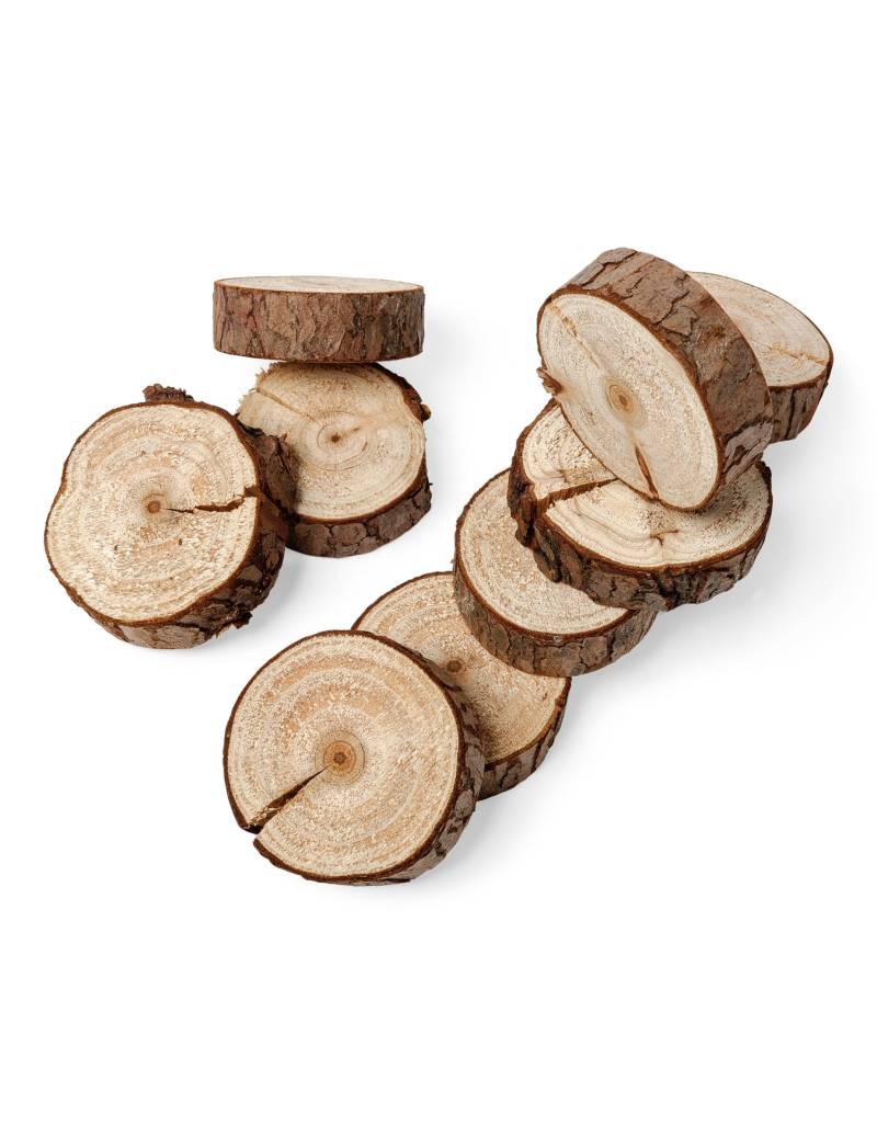 10 Mini Holzscheiben Natur 5 cm 10 Mini Holzscheiben Natur 5 cm von ARTYFETES