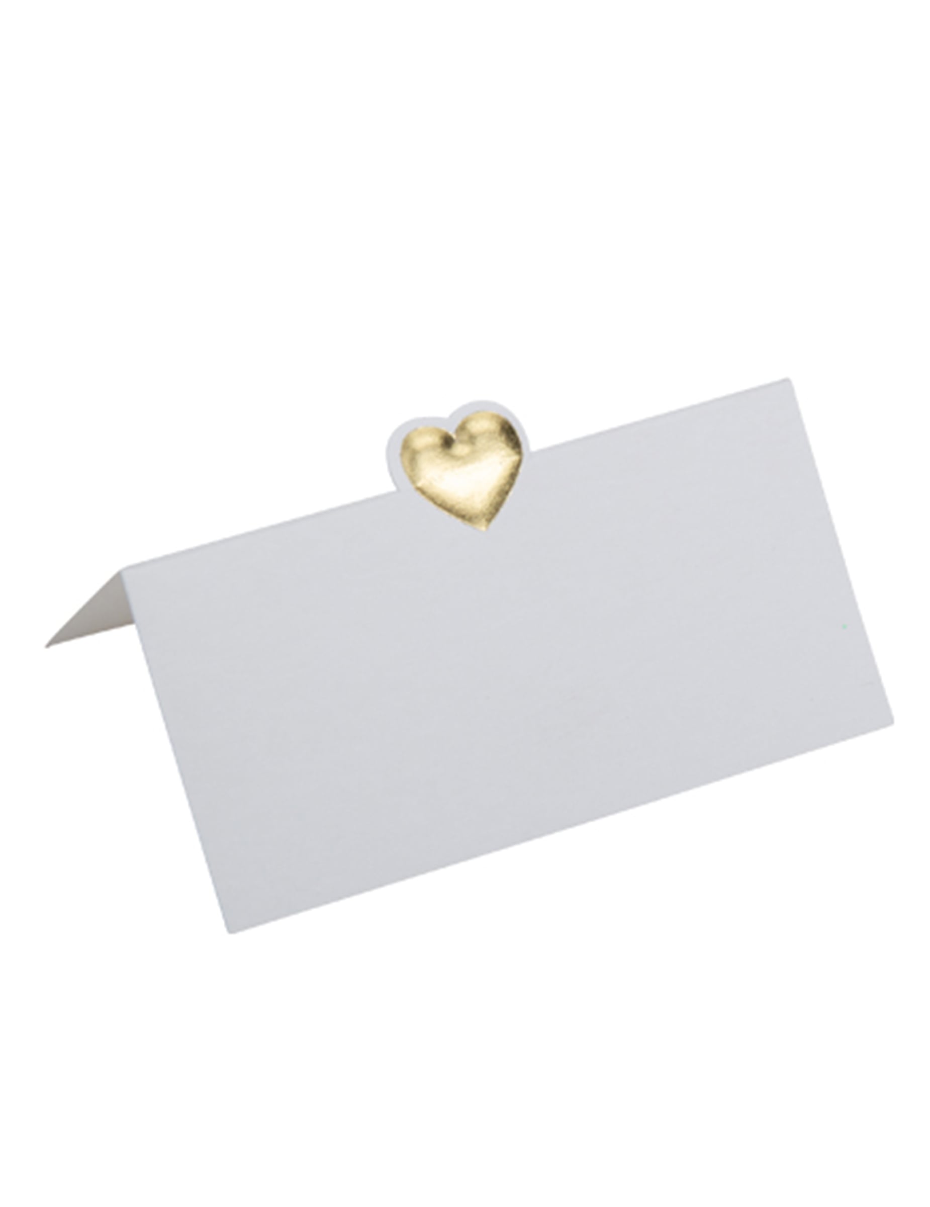 10 weiße Tischkarten mit goldenem Herz-Relief 8 x 4 cm 10 weiße Tischkarten mit goldenem Herz-Relief 8 x 4 cm von ARTYFETES