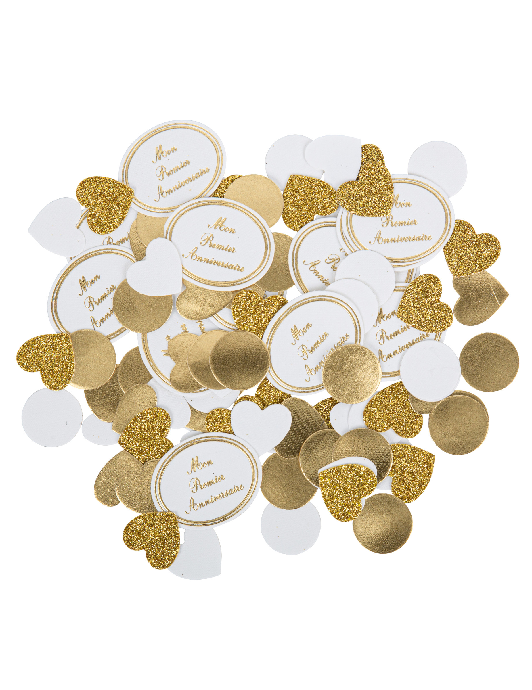 100 Konfetti mein erster Geburtstag Weiß Gold Tischdeko 100 Konfetti mein erster Geburtstag Weiß Gold Tischdeko von ARTYFETES