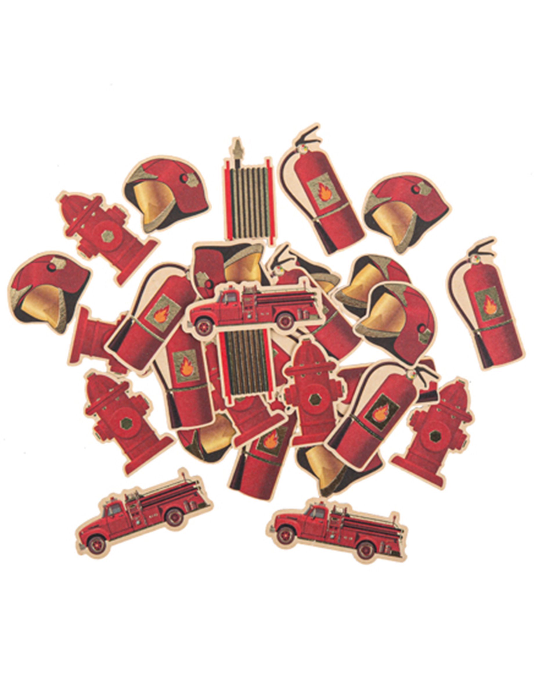 100 Papierkonfetti in Rot und Gold, Größe: 2,0 - 4,5 cm 100 Papierkonfetti in Rot und Gold, Größe: 2,0 - 4,5 cm von ARTYFETES