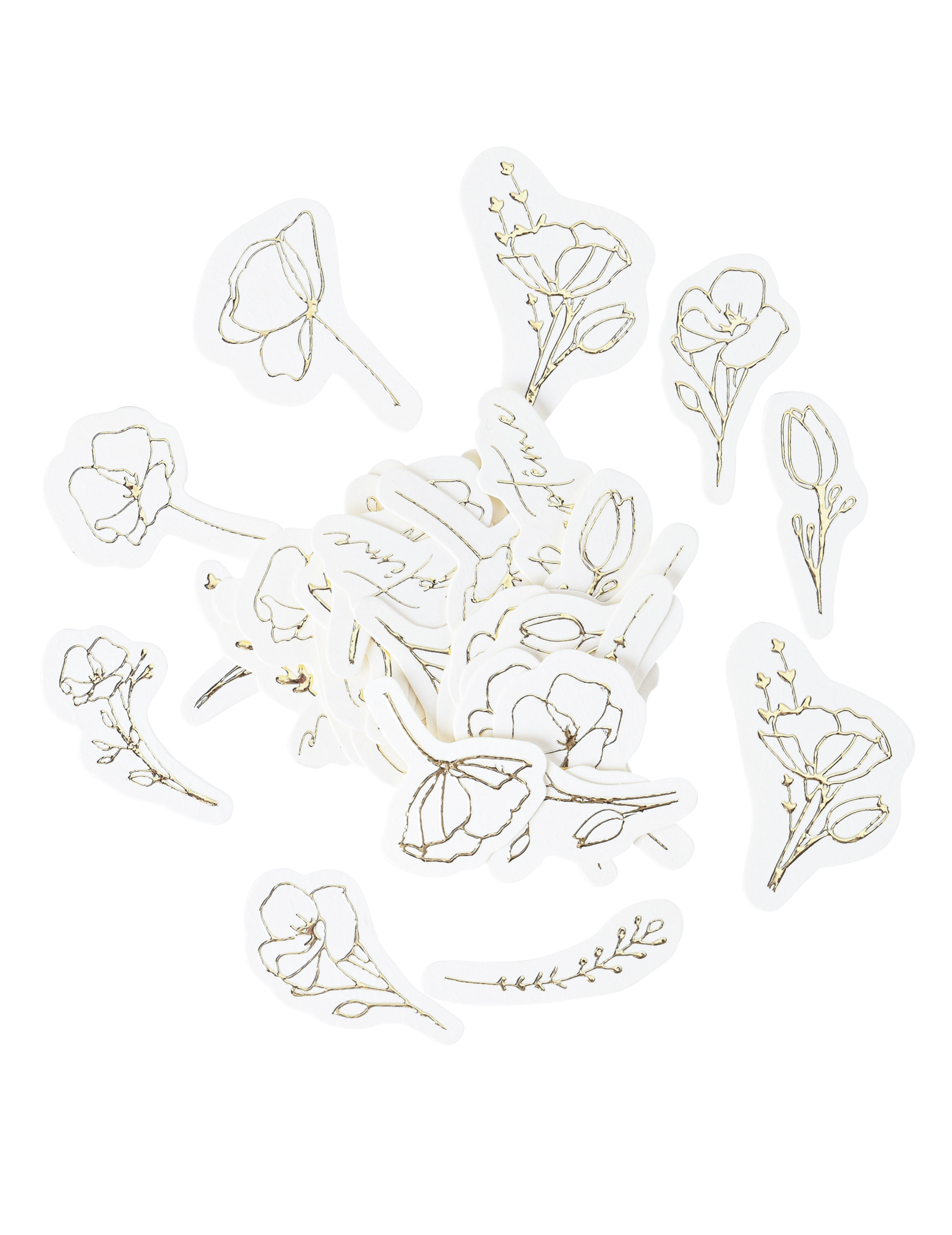 100 Tischkonfetti Taufe Goldene Blumen 100 Tischkonfetti Taufe Goldene Blumen von ARTYFETES