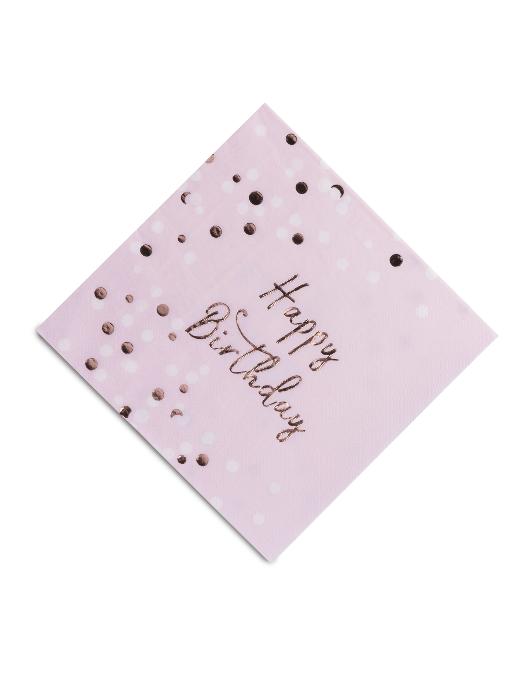 16 Papierservietten Happy Birthday rosa gold 33 x 33 cm 16 Papierservietten Happy Birthday rosa gold 33 x 33 cm von ARTYFETES