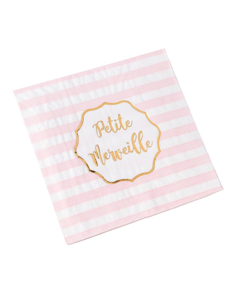 16 Rosa-Gold Papierservietten Kleine Wunder 33x33cm 16 Rosa-Gold Papierservietten Kleine Wunder 33x33cm von ARTYFETES