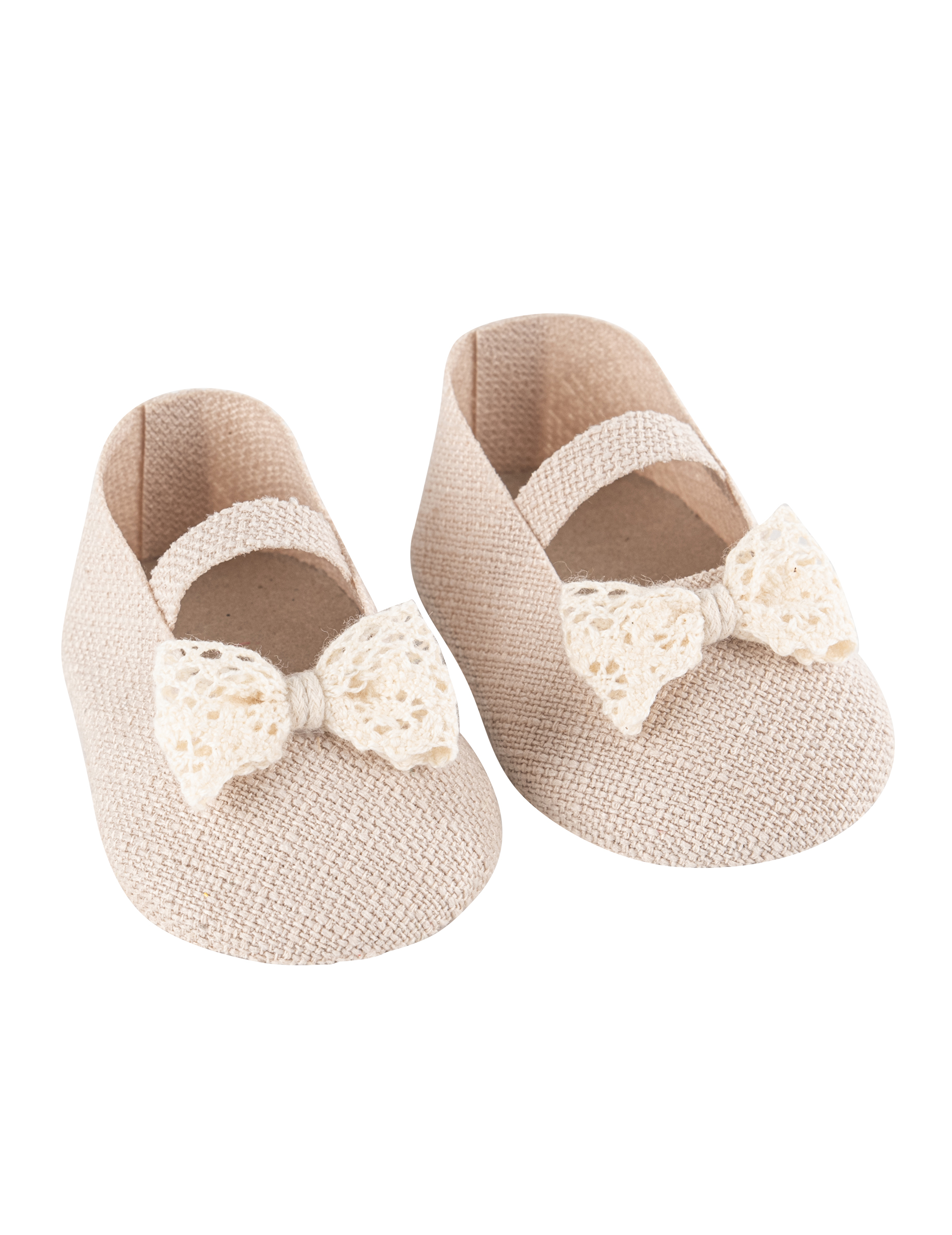 2 Gastgeschenk-Behälter Ballerina-Schuhe Baby 8,5 x 4,5 cm Creme Leinen-Optik 2 Gastgeschenk-Behälter Ballerina-Schuhe Baby 8,5 x 4,5 cm Creme Leinen-Optik von ARTYFETES
