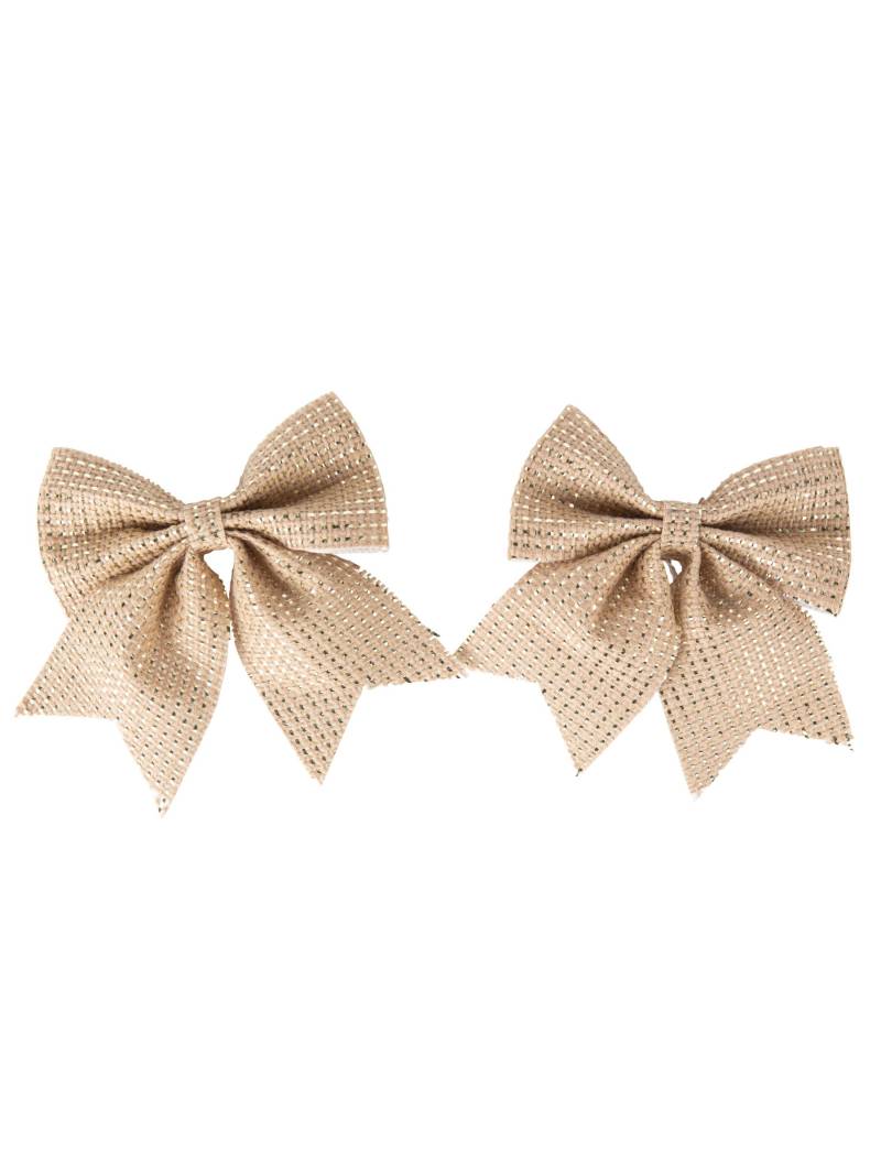 2 Juteschleifen Gold 12 x 13 cm von ARTYFETES