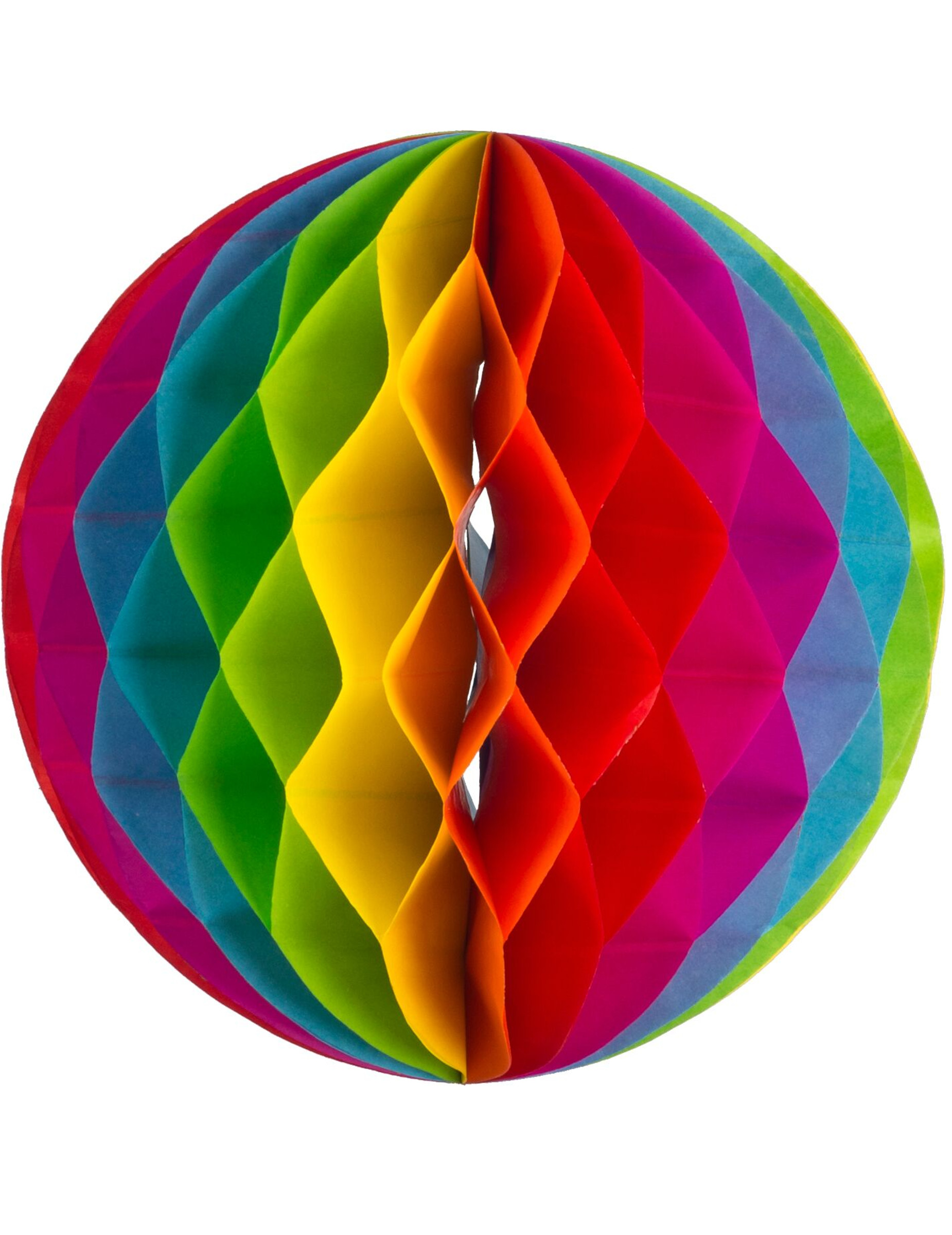 3 Regenbogen Papierkugeln 12, 20 und 25 cm 3 Regenbogen Papierkugeln 12, 20 und 25 cm von ARTYFETES