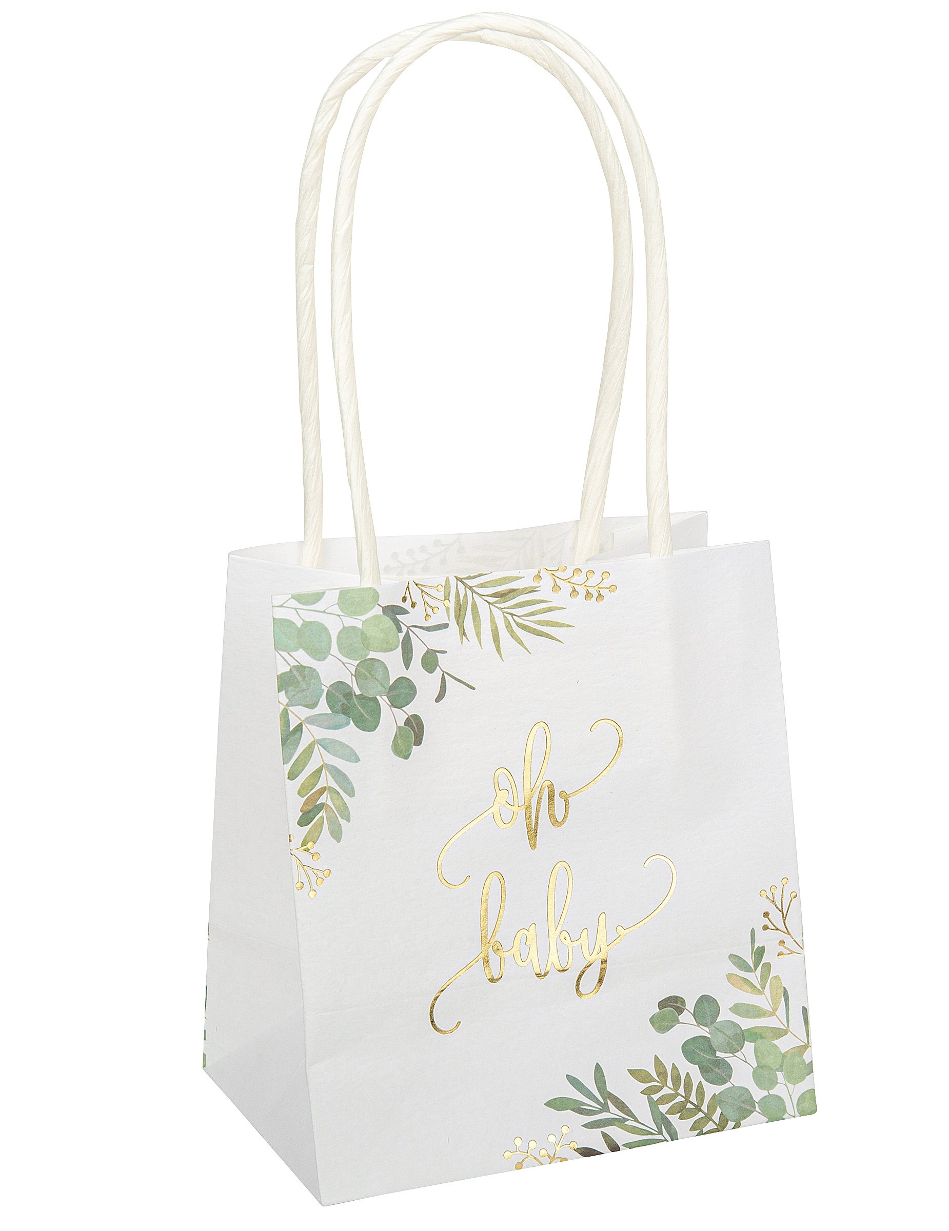 6 Geschenktüten Oh Baby Eukalyptus 10 x 18 x 5 cm von ARTYFETES
