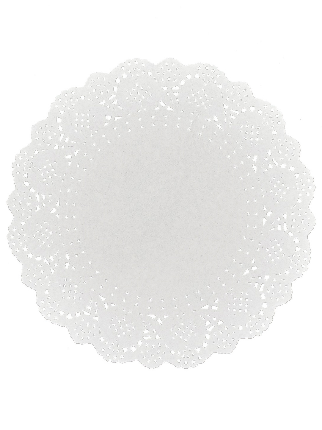 6 Tortenspitzen aus Papier, groß, weiß, 26,5 cm von ARTYFETES