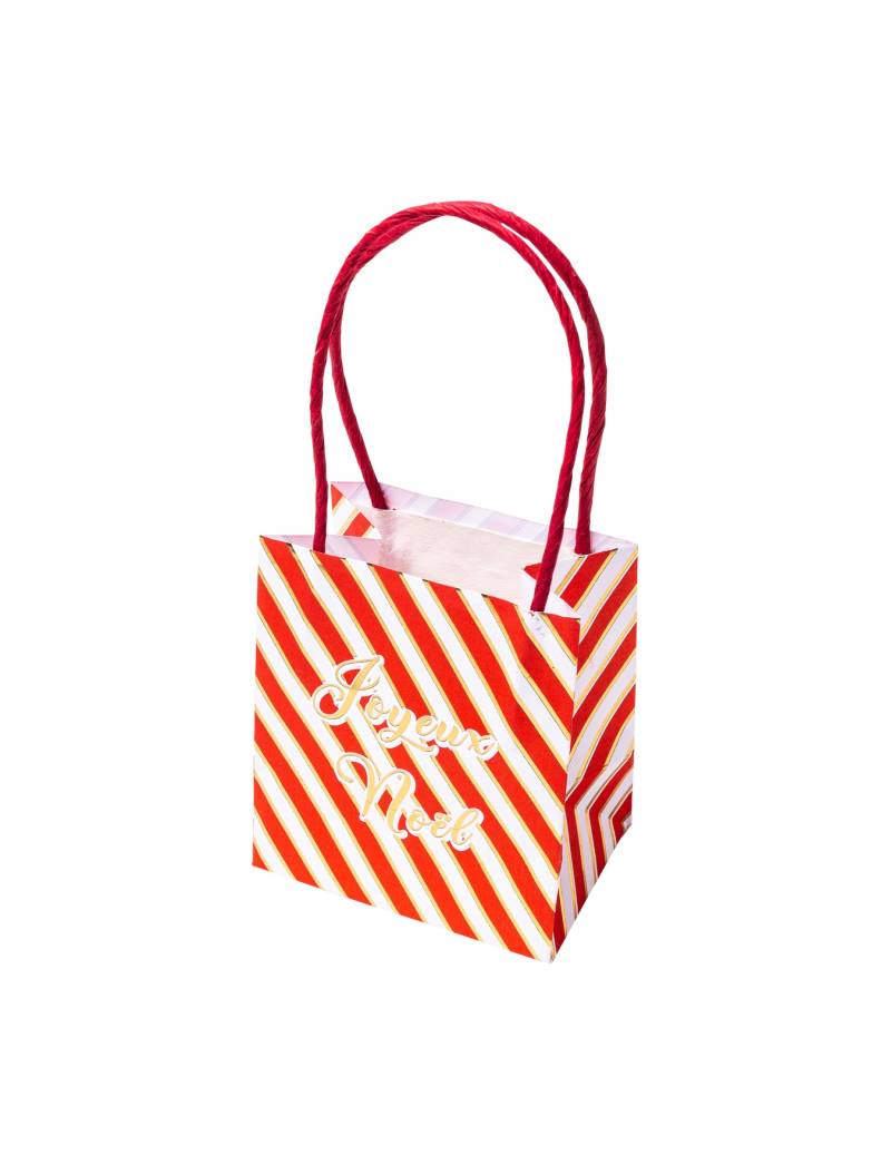6 weihnachtliche Papiertüten Rot-Weiß-Gold 11x10x7 cm für Pralinen 6 weihnachtliche Papiertüten Rot-Weiß-Gold 11x10x7 cm für Pralinen von ARTYFETES