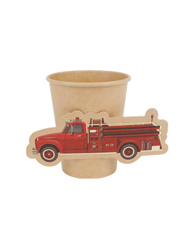 8 Pappbecher Feuerwehr Kraftpapier 255 ml 8 Pappbecher Feuerwehr Kraftpapier 255 ml von ARTYFETES