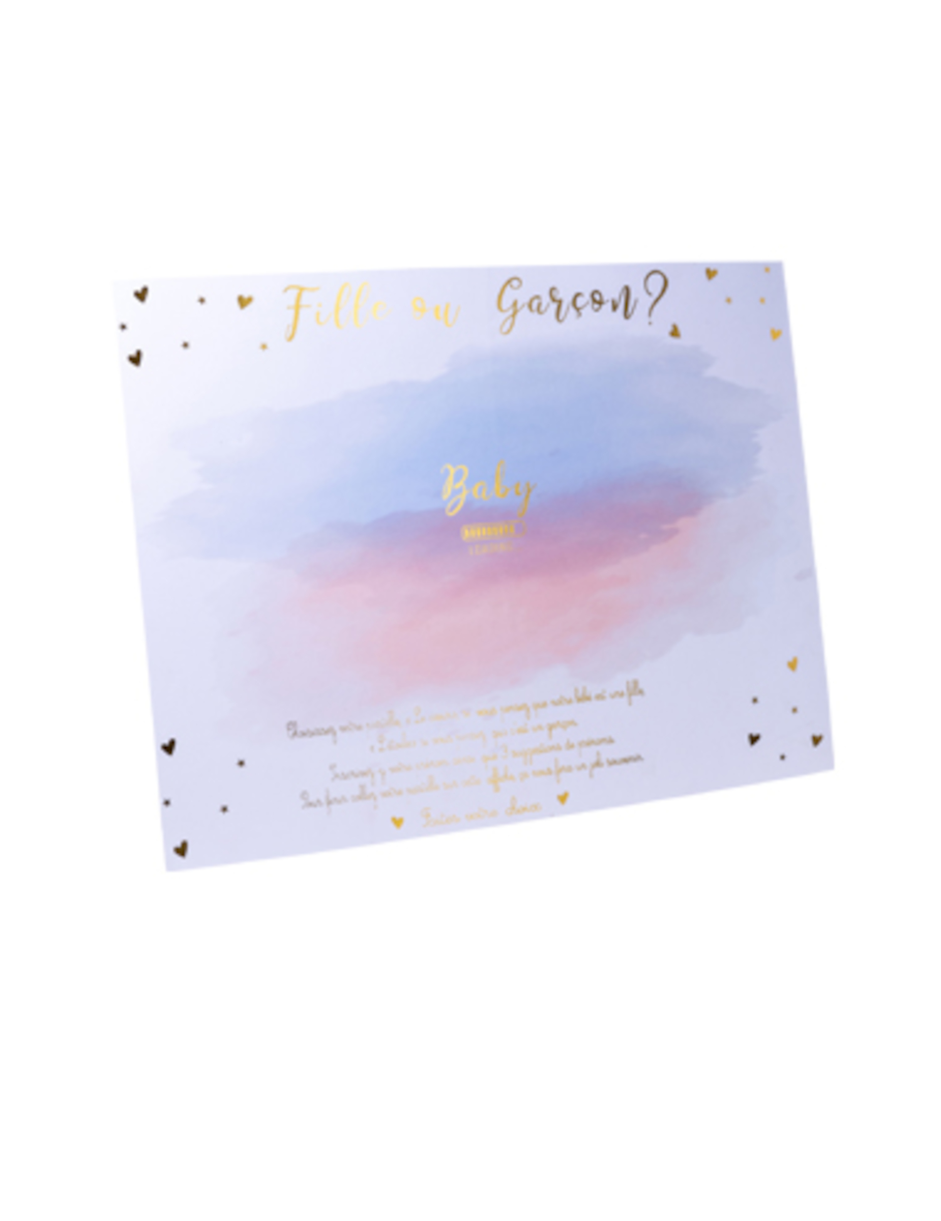 Abstimmungsplakat Boy or Girl mit Stickern 56 x 43 cm von ARTYFETES