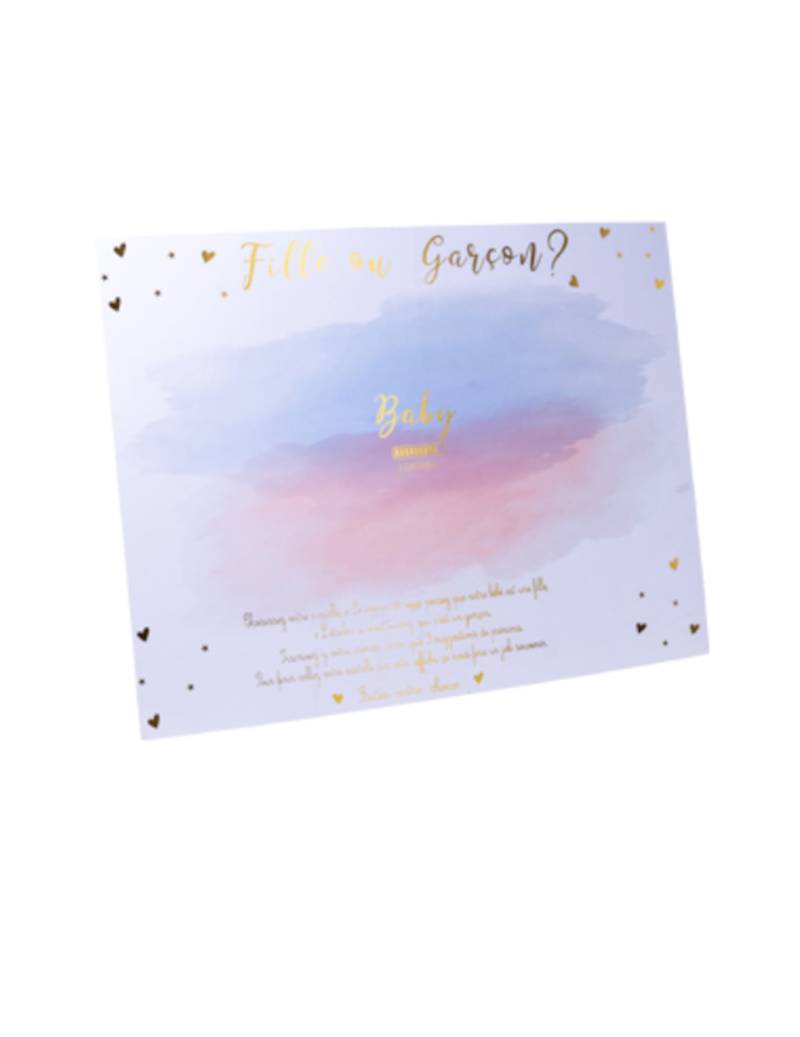 Abstimmungsplakat Boy or Girl mit Stickern 56 x 43 cm von ARTYFETES