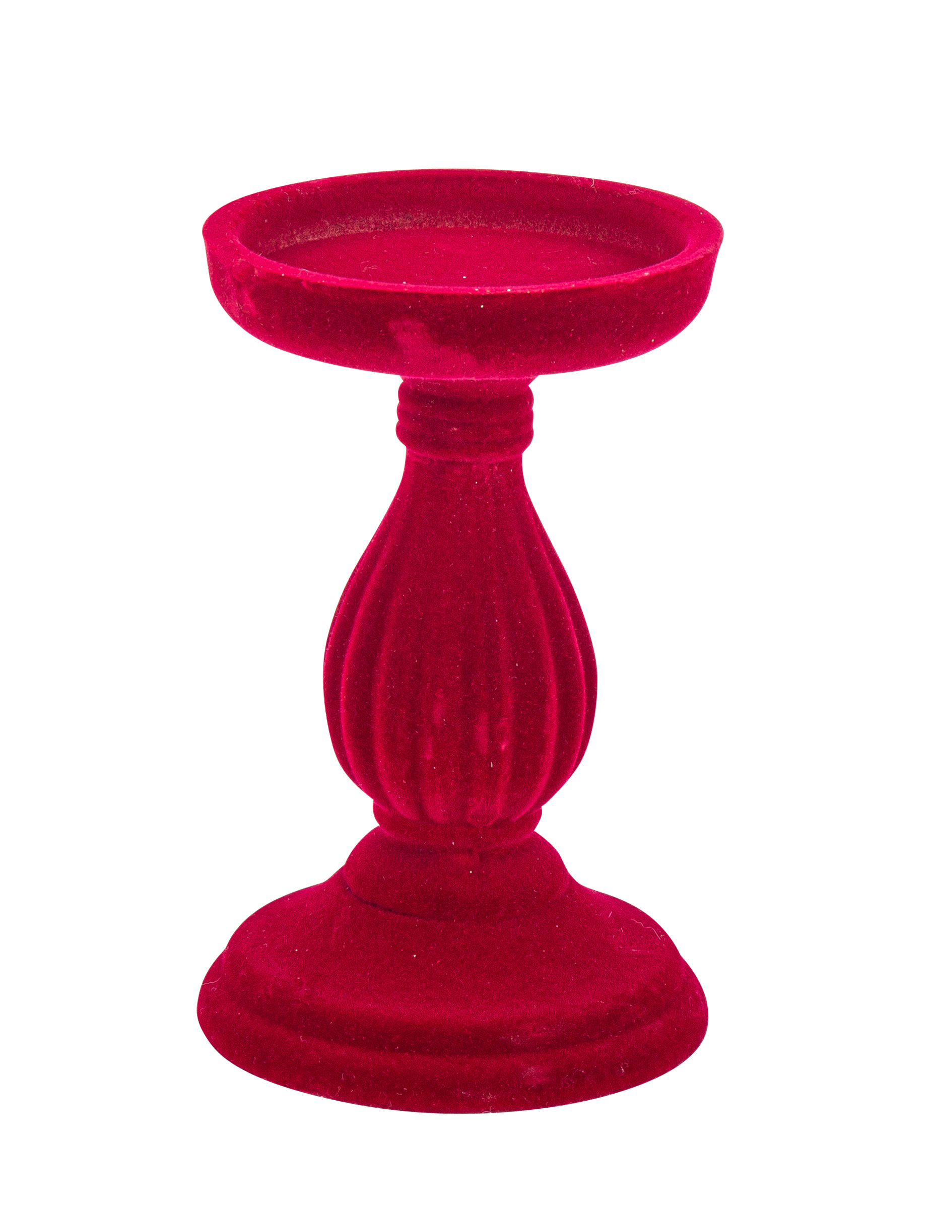 Barocker Kerzenständer Weihnachts-Tischdeko weinrot 17 x 10,5 cm Barocker Kerzenständer Weihnachts-Tischdeko weinrot 17 x 10,5 cm von ARTYFETES